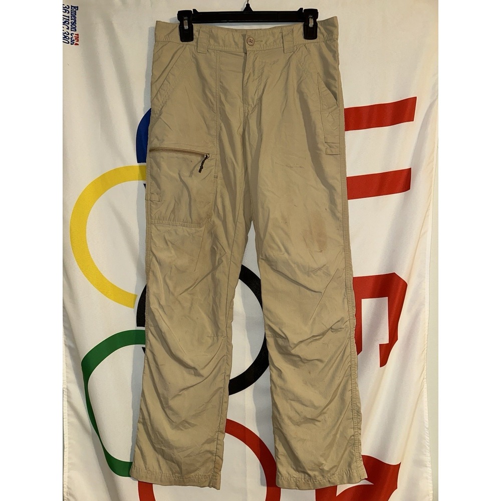 Columbia PFG Pants Mens 30x30 Khaki Lightweight Fishing Performance